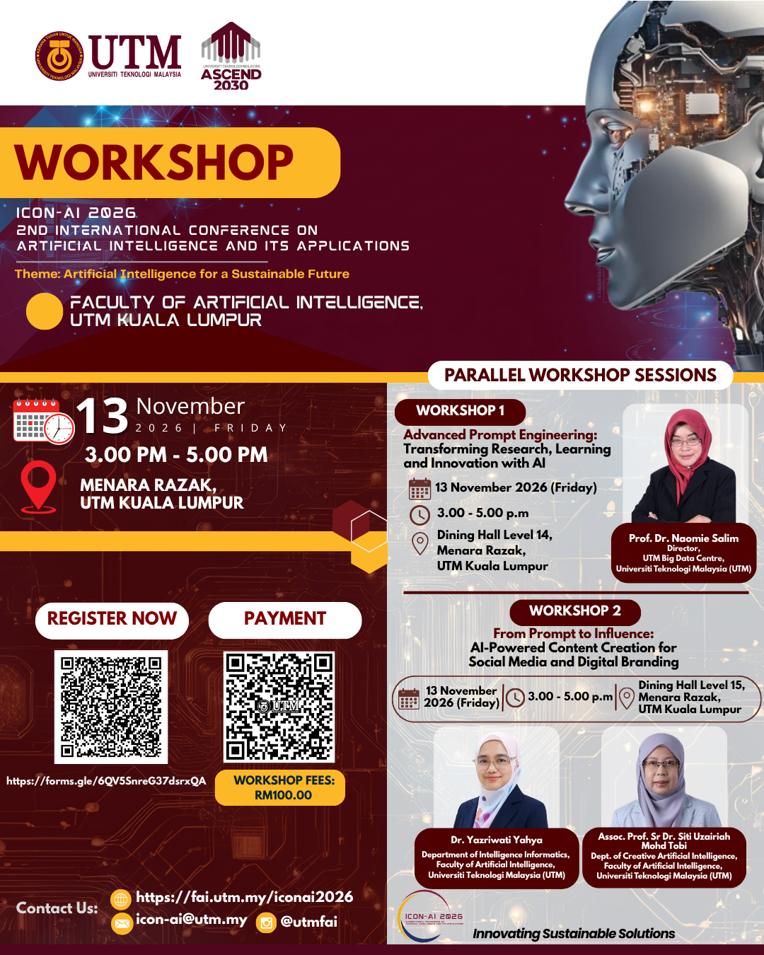 ICON-AI 2026 Parallel Workshop Sessions Poster